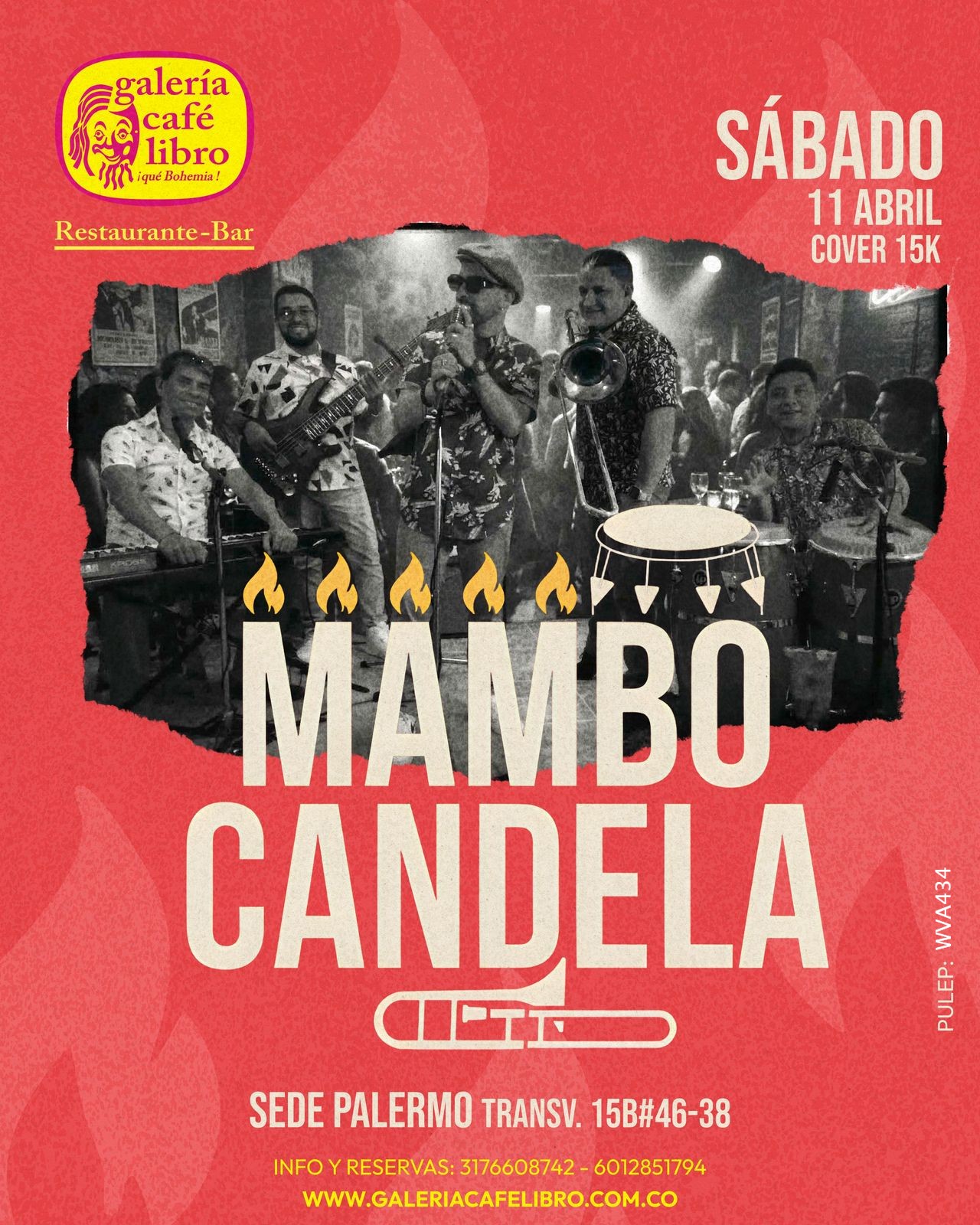 Evento - Galería Café Libro - Programación Mambo Candela