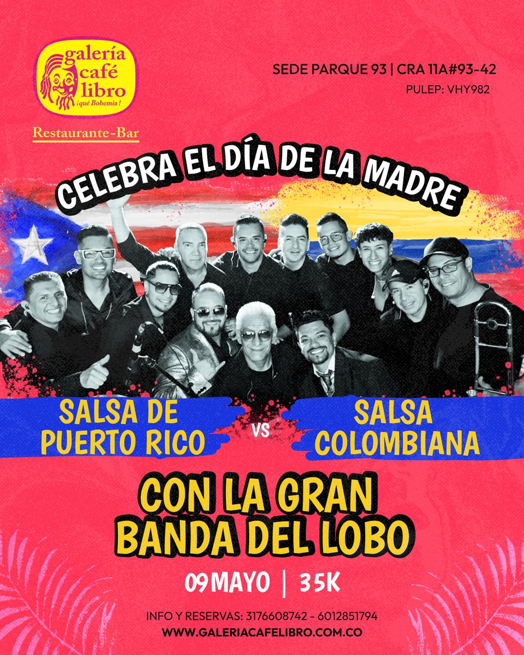 Evento - Galería Café Libro - Programación Celebramos el día de la madre con  La Gran Banda del Lobo