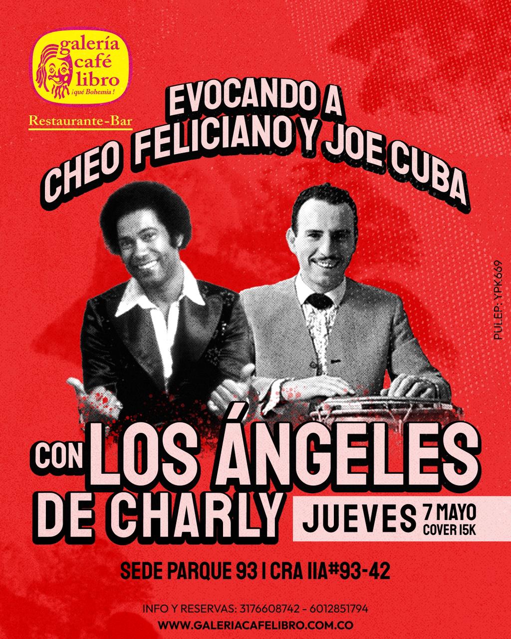 Imagen promoción Evocando a Cheo Feliciano y Joe Cuba con Los Angeles de Charlie