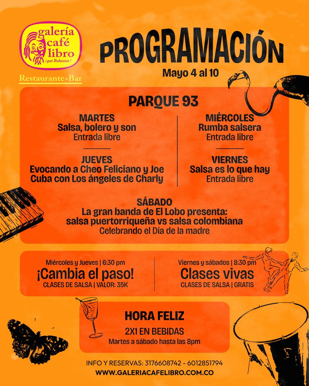 Noticias - Galería Café Libro Programación Semanal 93