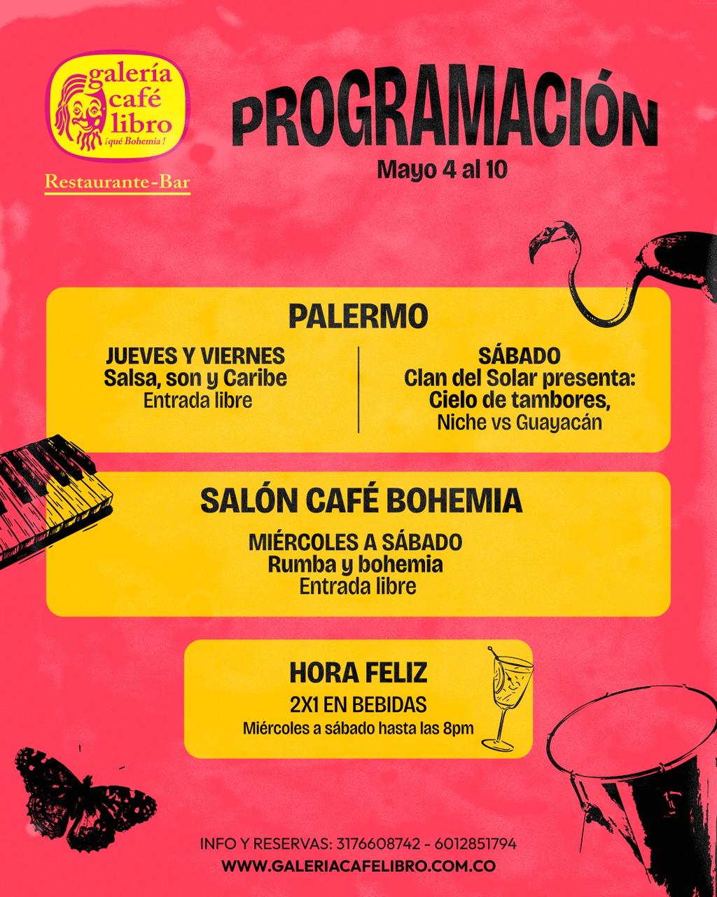Noticias - Galería Café Libro Programación Semanal Palermo