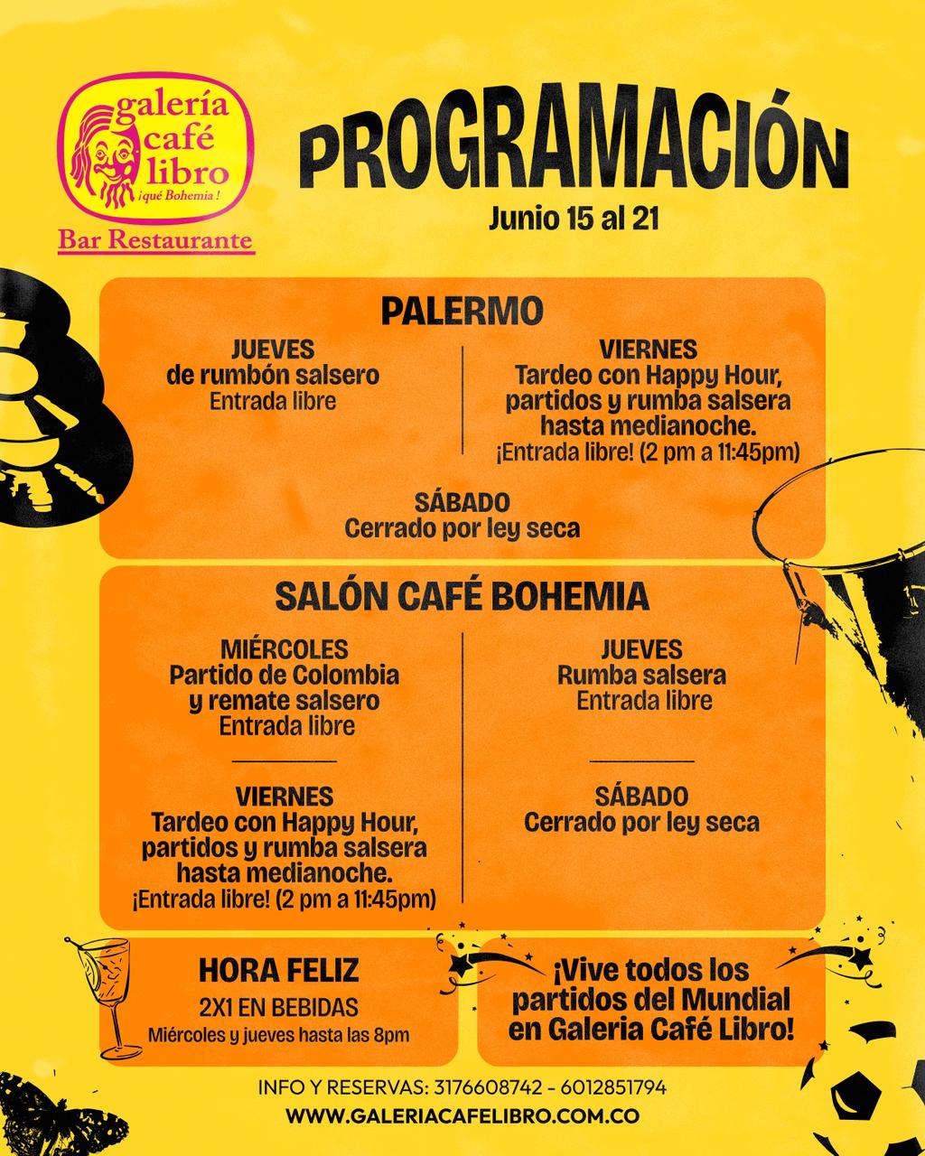 Noticias - Galería Café Libro Programación Semanal Palermo