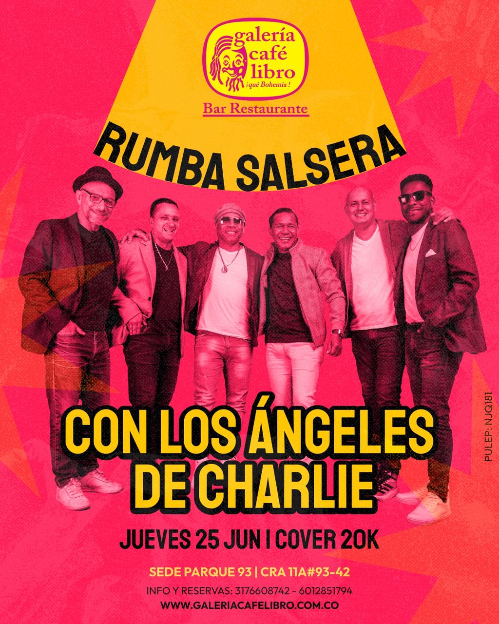 Evento - Galería Café Libro - Programación Rumba salsera con Los Angeles de charlie