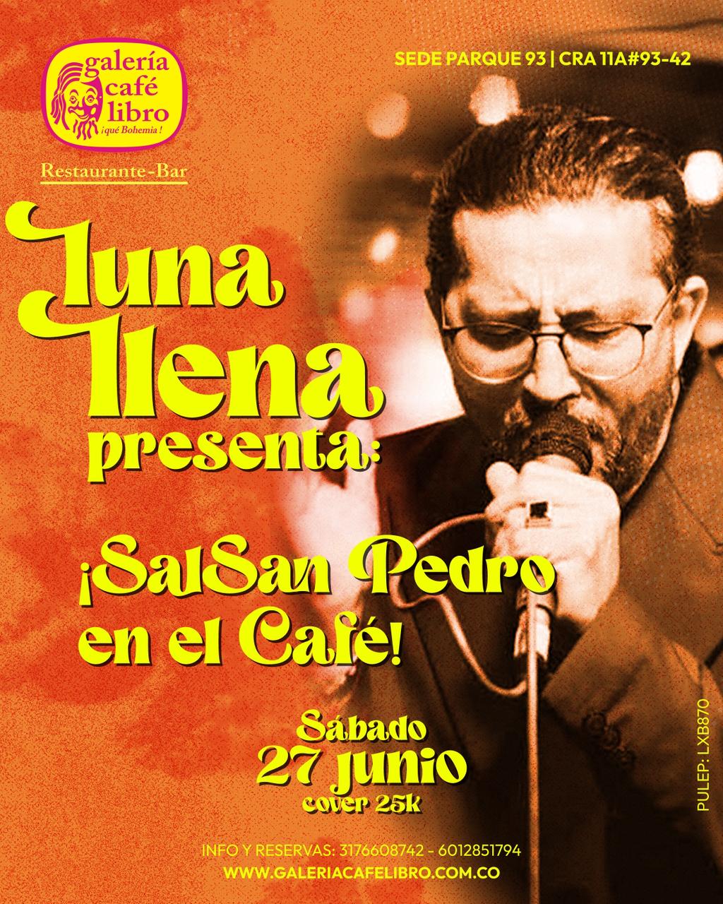 Evento - Galería Café Libro - Programación Luna Llena Salsa Band