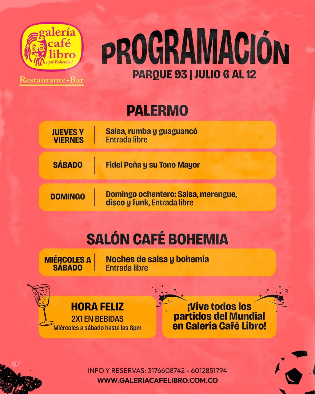 Noticias - Galería Café Libro Programación Semanal Palermo