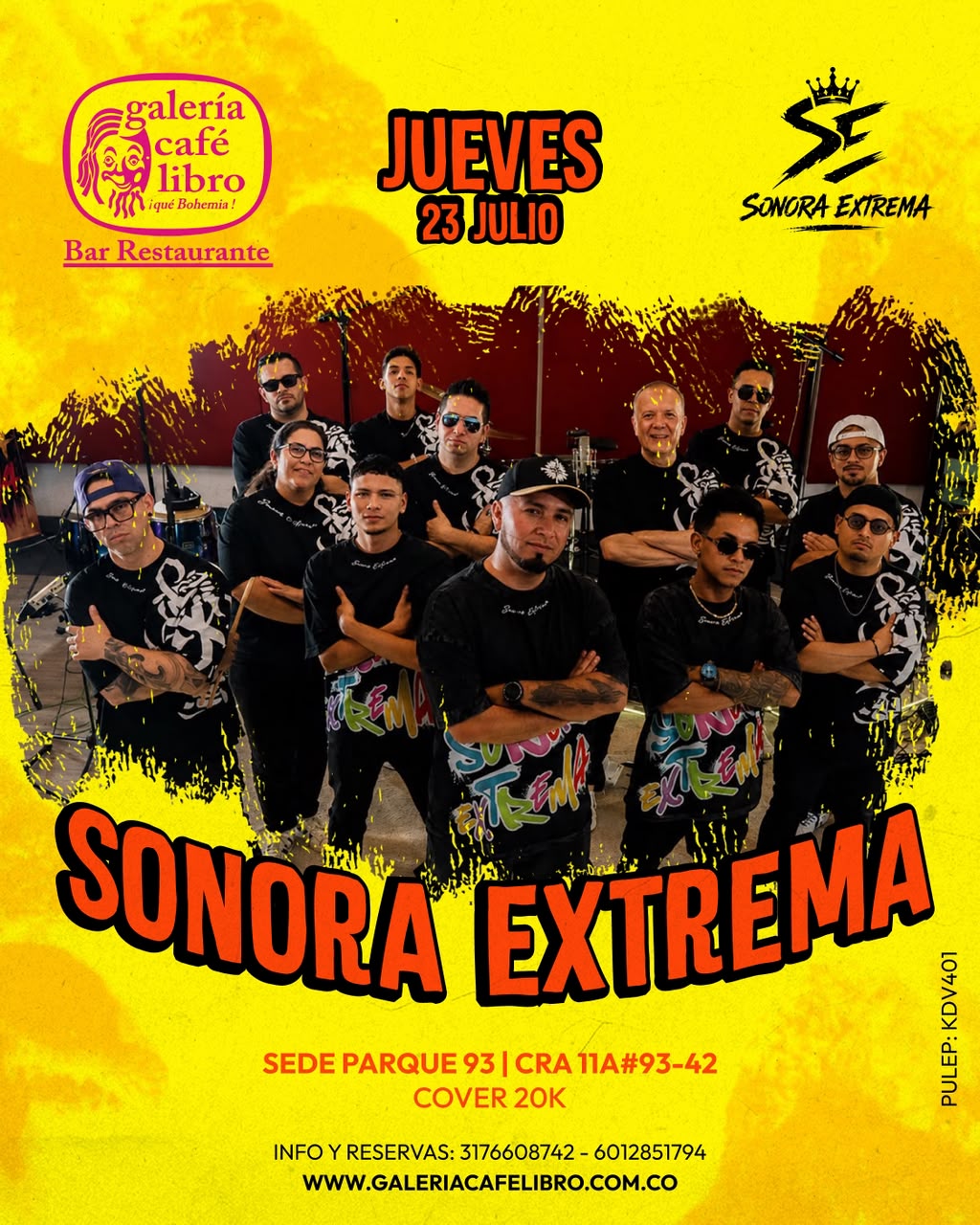 Evento - Galería Café Libro - Programación Sonora Extrema