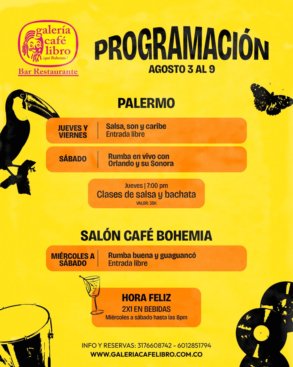 Noticias - Galería Café Libro Programación Semanal Palermo