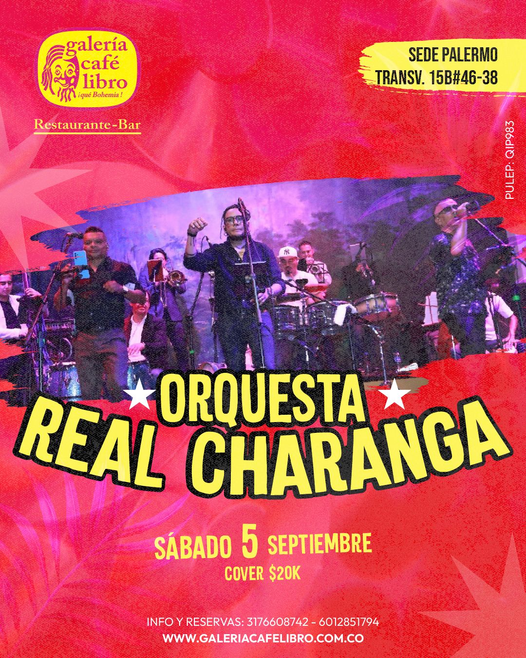 Evento - Galería Café Libro - Programación La Real Charanga