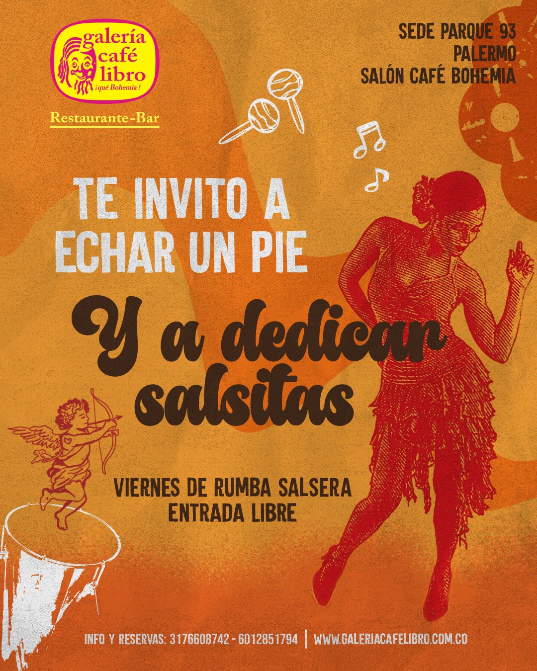 Evento - Galería Café Libro - Programación Viernes "Entrada Libre"