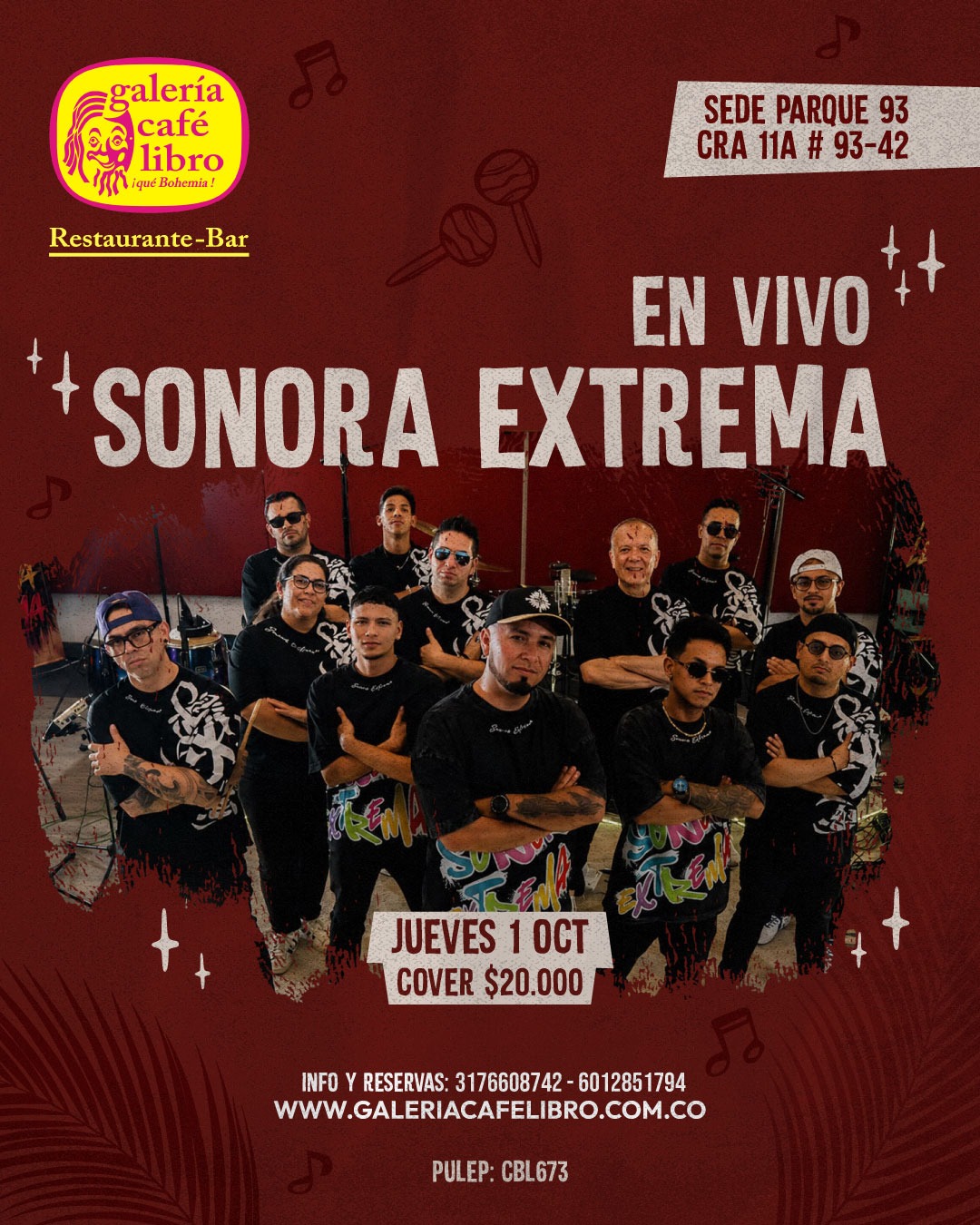 Evento - Galería Café Libro - Programación Sonora Extrema