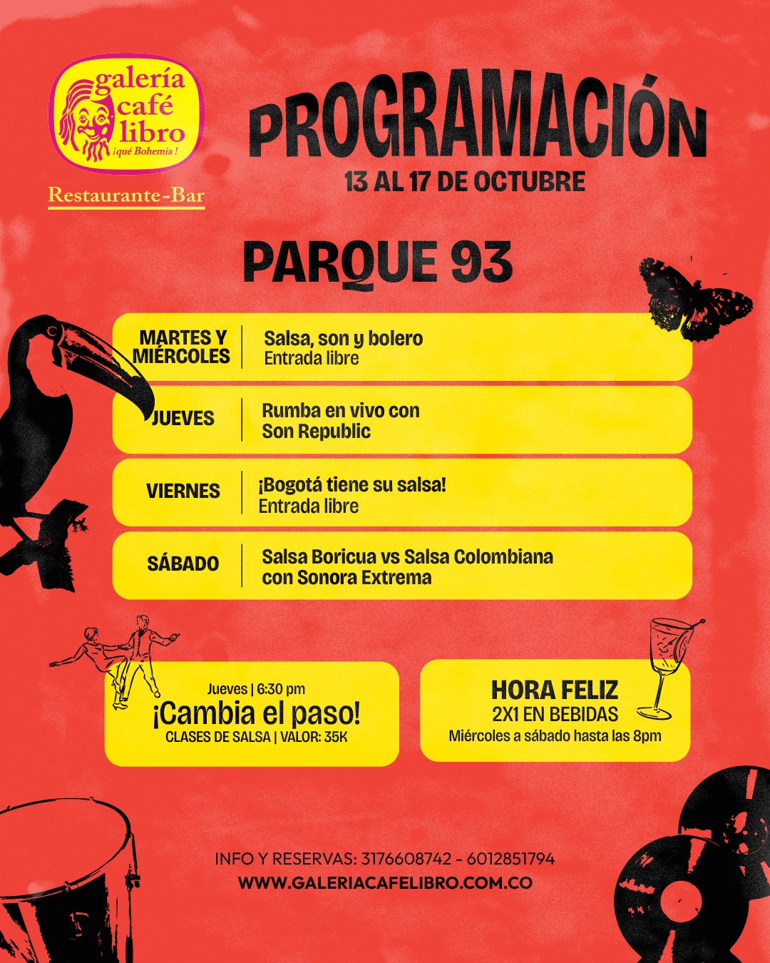 Programaci&oacute;n semanal sede 93